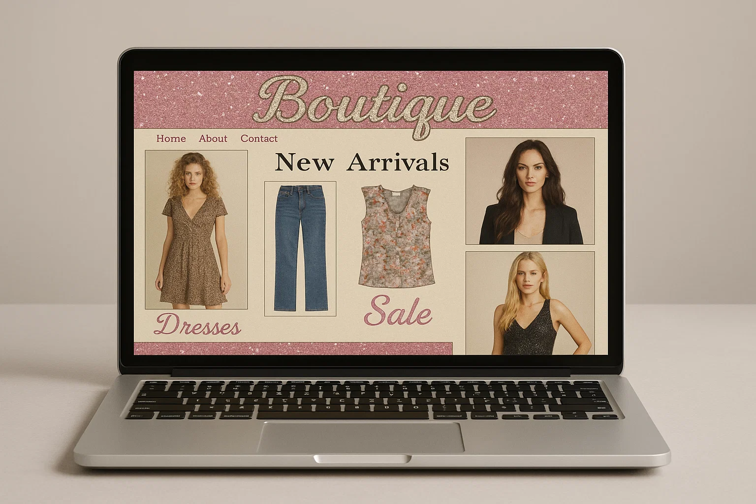 Woman Clothing Ecommerce Before